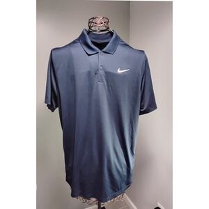 Nike Mens Dri-FIT Golf Polo Shirt Navy Blue DH0822-451 Size L NEW